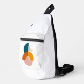 Moderne Geometrische Maan Abstracte Kunst Sling Bag (Rechterhoek)