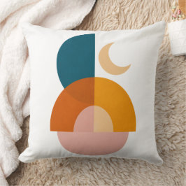 Moderne Geometrische Maan Abstracte Kunstprint Kussen