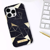 Moderne geometrische marine + gouden iPhone / iPad Case-Mate iPhone Case