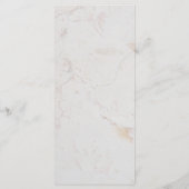 Moderne geometrische marmeren koper kalligrafie br menu (Achterkant)