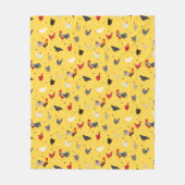 Moderne Geometrische memphis stijl Chicken Boerder Fleece Deken (Voorkant)