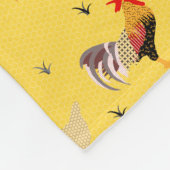 Moderne Geometrische memphis stijl Chicken Boerder Fleece Deken (Hoek)