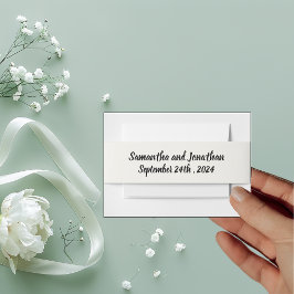 Moderne Geometrische met Kleine Bloemen Uitnodigingen Wikkel