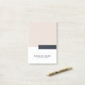 Moderne geometrische minimalist post-it® notes (Op bureau)