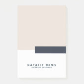 Moderne geometrische minimalist post-it® notes (Voorkant)