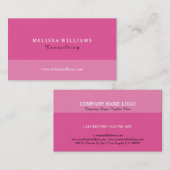 Moderne geometrische minimalistische schaduwen van visitekaartje (Voorkant / Achterkant)