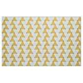 Moderne Geometrische Mint Yellow Triangles Patroon Stof (Fat Quarter)