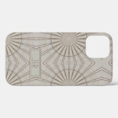Moderne Geometrische Monogram Gemoderniseerde Stij Case-Mate iPhone Case (Achterkant (horizontaal))
