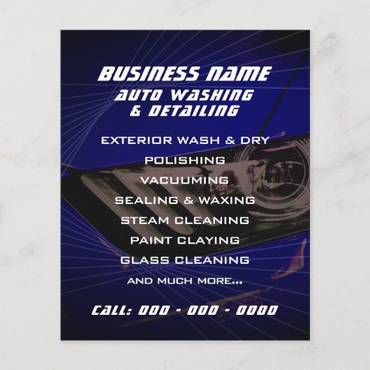 Moderne geometrische motorvoertuigen flyer (Voorkant)