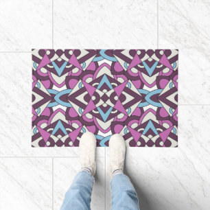 Moderne Geometrische Mozaïek – Abstract Kleurenpat Deurmat