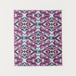 Moderne Geometrische Mozaïek – Abstract Kleurenpat Wandkleed