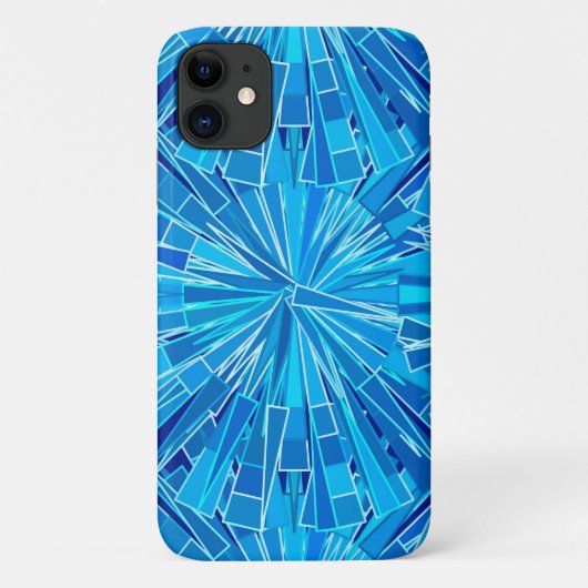 Moderne geometrische mozaïek, kobalt en Sky Blue Case-Mate iPhone Case (Achterkant)