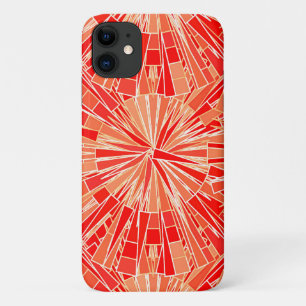 Moderne geometrische mozaïek, koraal Sinaasappel Case-Mate iPhone Case