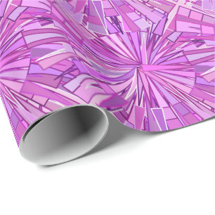 Moderne geometrische mozaïek, Violet en Orchid Cadeaupapier
