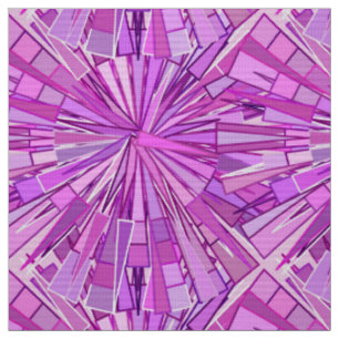 Moderne geometrische mozaïek, Violet en Orchid Stof