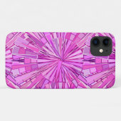 Moderne Geometrische Mozaïek, Violet en Orchidee Case-Mate iPhone Case (Achterkant (horizontaal))