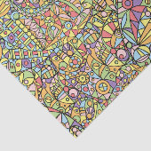 Moderne geometrische mozaïekpatchwork-ontkoppeling tissuepapier (Detail)