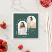 Moderne geometrische multi foto boog afstuderen se servet (Insitu)