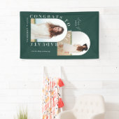 Moderne geometrische multi-foto boogbanne afstuder spandoek (Insitu)