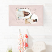 Moderne geometrische multi-foto boogbanne afstuder spandoek (Insitu)