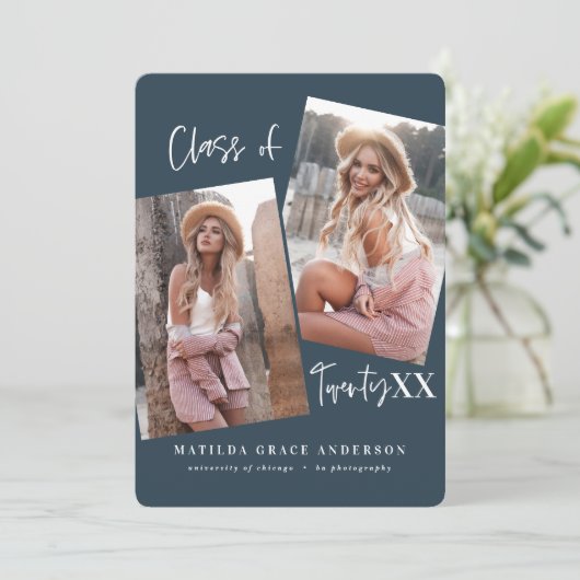 Moderne geometrische multi-fotoregrootpartij (Staand voorkant)