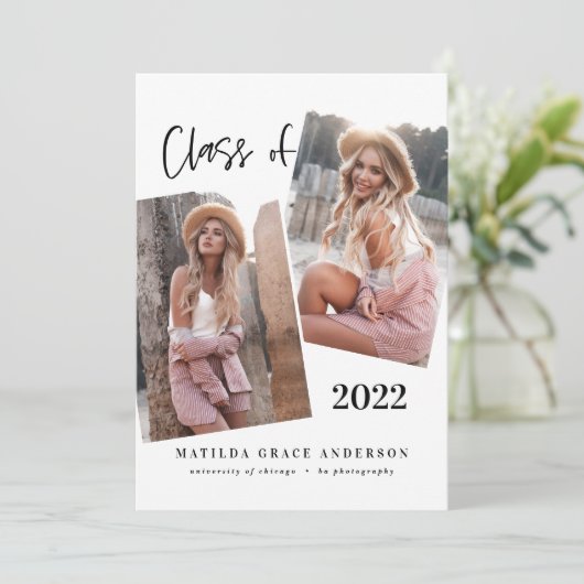 Moderne geometrische multi-fotoregrootpartij (Staand voorkant)