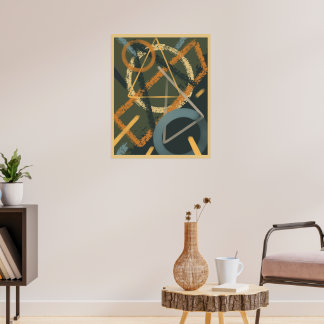 Moderne Geometrische Muur Kunst Poster