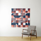 Moderne geometrische naadloze patronen wandkleed (In Situ (horizontaal))