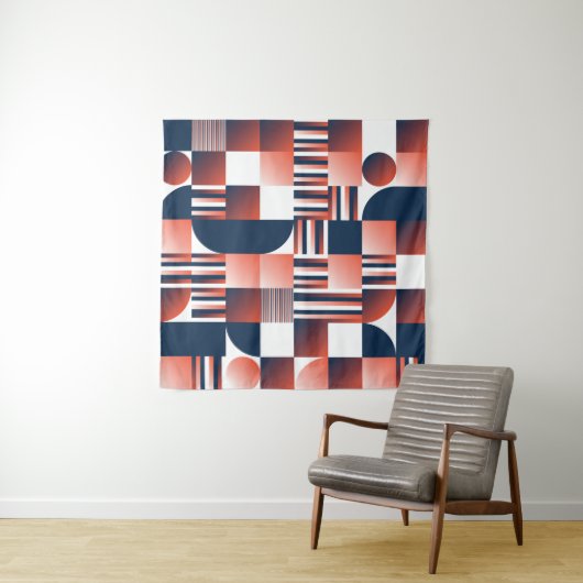 Moderne geometrische naadloze patronen wandkleed (In Situ (horizontaal))