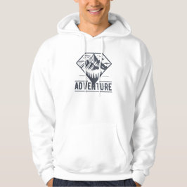Moderne Geometrische Natuur bergen avontuur Hoodie