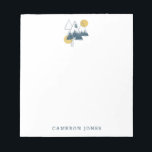 Moderne geometrische Natuur landschap op maat Notitieblok<br><div class="desc">Surreal Geometric Forest Natuur Art Persoonlijk Notitieblok</div>