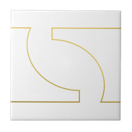 Moderne Geometrische Nep Goud Minimalistisch Tegeltje