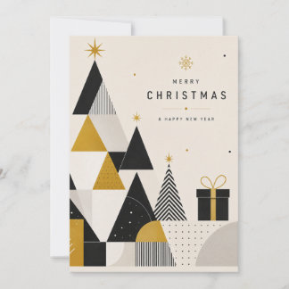 Moderne Geometrische Noordse Kerstkaart