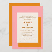 Moderne Geometrische Ochtend Na Bruiloft Brunch Ro Kaart (Voorkant / Achterkant)