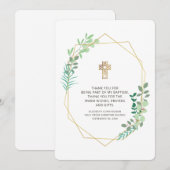 Moderne Geometrische olievlek Dank u Bedankkaart (Voorkant / Achterkant)