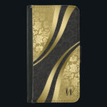 Moderne geometrische ontwerp-zwart & goudmaskers<br><div class="desc">Elegant goud en zwart  vochtig droog modern design.  monogram.</div>