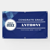 Moderne Geometrische ontwerpopgradatie partijbanne Spandoek (Horizontaal)