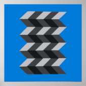 'Moderne geometrische op-kunst' Poster (Voorkant)