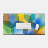 Moderne Geometrische Overlappende Cirkels Abstract Bureaumat (Keyboard & Muis)