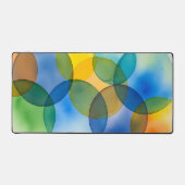Moderne Geometrische Overlappende Cirkels Abstract Bureaumat (Voorkant)
