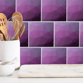 Moderne geometrische Paarse helling Tegeltje