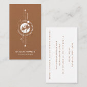 Moderne geometrische palmboom Logo Visitekaartje (Voorkant / Achterkant)