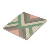 Moderne geometrische pasteelkleuren tegeltje (Zijkant)