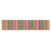 Moderne Geometrische Pastel Vintage Korte Tafelloper (Horizontaal)