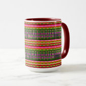 Moderne Geometrische Pastel Vintage Mok (Voorkant rechts)