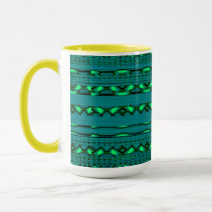 Moderne Geometrische Pastel Vintage Mok