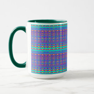 Moderne Geometrische Pastel Vintage Mok