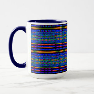 Moderne Geometrische Pastel Vintage Mok