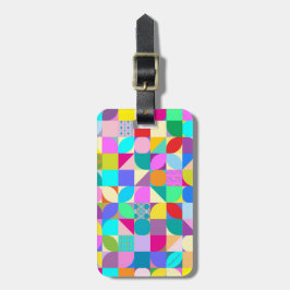 Moderne geometrische patronen Afbeelding Bagagelab Bagagelabel