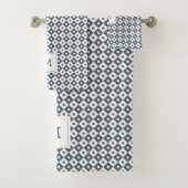 Moderne geometrische patronen monogrammen | Leistb Bad Handdoek (Insitu)